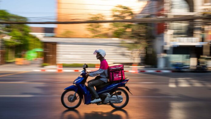 food delivery rider