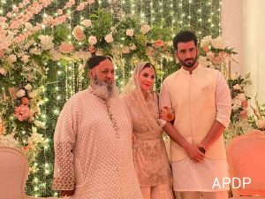 Pakistani celebrity couple Hina Altaf and husband Aagha Ali showered love on each other as they celebrated their first wedding anniversary on Saturday, May 22.  The Judaai actress took to Instagram and shared a sweet photo where she can be seen celebrating the first wedding anniversary with Aagha at home.   She also posted the photo of the cake marked with ‘Happy anniversary to us’.  Hina shared the pictures with caption “HAPPY ANNIVERSARY. 22 MAY. Ek saal kesay guzar gaya pata bhi nahi challa ALHAMDULILLAH @aaghaaliofficial” followed by a heart emoticon.   The endearing post has garnered thousands of hearts within no time.  Aagha Ali also took to Instagram and shared the same adorable photos.  He wrote “Alhumdulliah! Happy 1st Anniversary to us @hinaaltaf. I’m proud of you and I’m proud of us! (Masha’Allah). A big hug and thanks to all the fans who made this day even more special for us both. Loads of love.”   Aagha and Hina got married on May 22 last year in an intimate ceremony and had shared the news with fans on social media.  She had said “From hating each other to becoming friends ... best friends and than partners for life. All I thought about him was wrong. This man won my heart. I have not seen someone so loyal and caring. Keeping my happiness above everything.”  “Today we promised each other for making our new life, filled with happiness and laughter, trusting each other and being honest to each other. END OF THE DAY this is what we both wanted. 22-May-2020 on the blessed day of juma tul wida got nikkah-fied. @aaghaaliofficial I LOVE YOU.” 